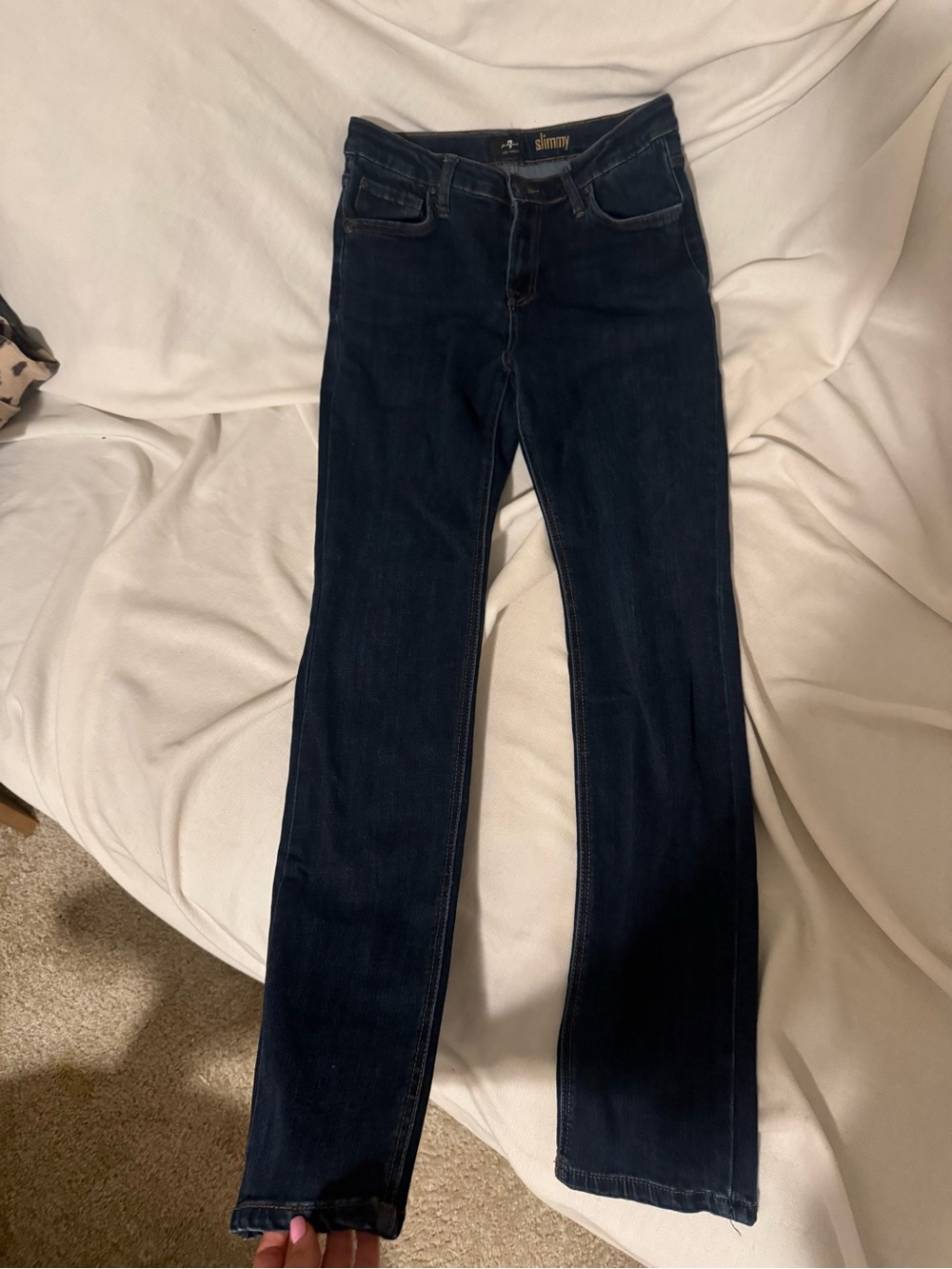 7 For All Man Kind - Girls Dark Blue Jeans